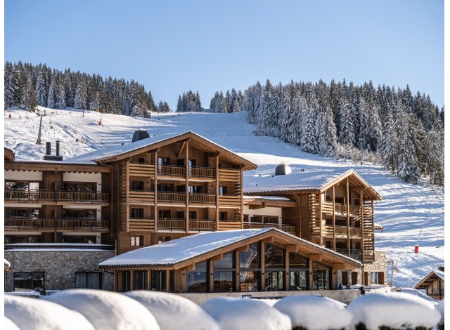 Investissement locatif en Haute-Savoie 74 : programme immobilier neuf pour investir Le Hameau de l'Ours  Manigod