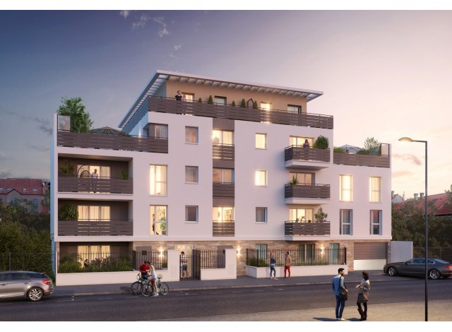 Investissement locatif dans le Val d'Oise 95 : programme immobilier neuf pour investir Carre Pinson  Montmagny