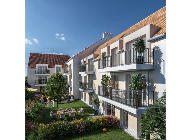 Investissement locatif dans le Val d'Oise 95 : programme immobilier neuf pour investir Castel Vignon  Cormeilles-en-Parisis