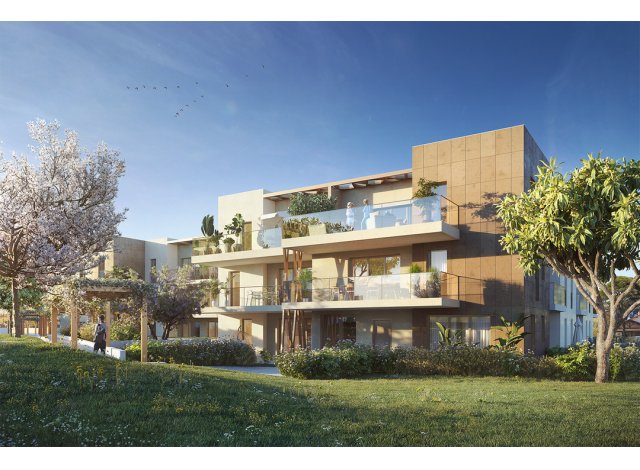 Investissement locatif en France : programme immobilier neuf pour investir La Roseraie d'Antipolis  Antibes