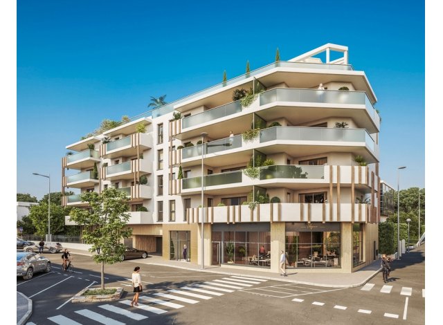 Investissement locatif  Saint-Paul-de-Vence : programme immobilier neuf pour investir Cros de Cagnes l'Echappee Mer  Cagnes-sur-Mer