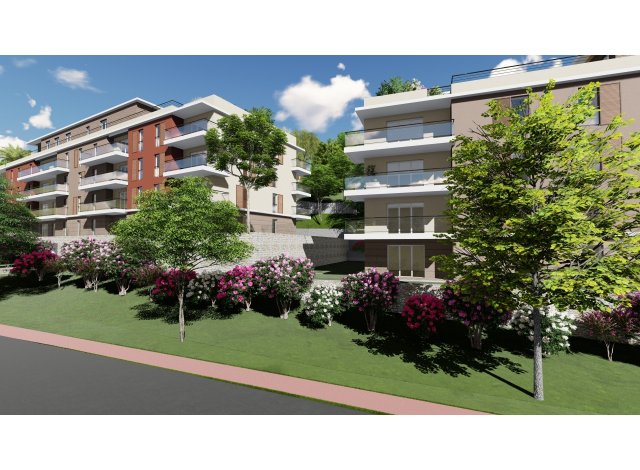 Investissement locatif dans les Alpes-Maritimes 06 : programme immobilier neuf pour investir Hauts d'Auribeau Villas Toits  Auribeau-sur-Siagne