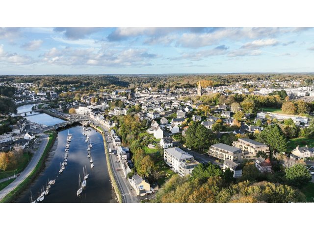 Investissement locatif dans le Morbihan 56 : programme immobilier neuf pour investir Rivage  Hennebont
