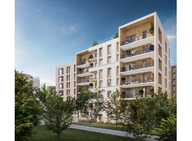 Investissement locatif dans les Hauts de Seine 92 : programme immobilier neuf pour investir Jardin Camelinat  Malakoff