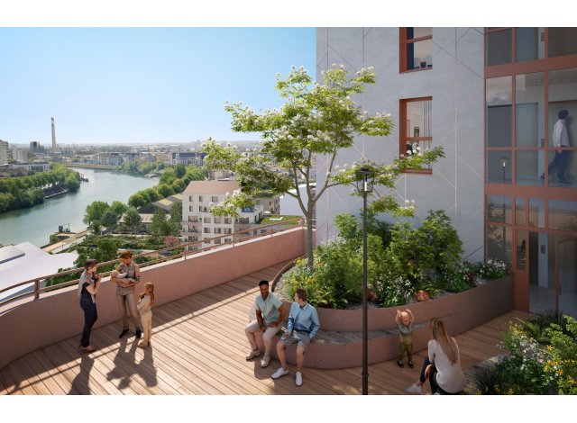 Investissement locatif dans le Val de Marne 94 : programme immobilier neuf pour investir Rives de Seine  Ivry-sur-Seine