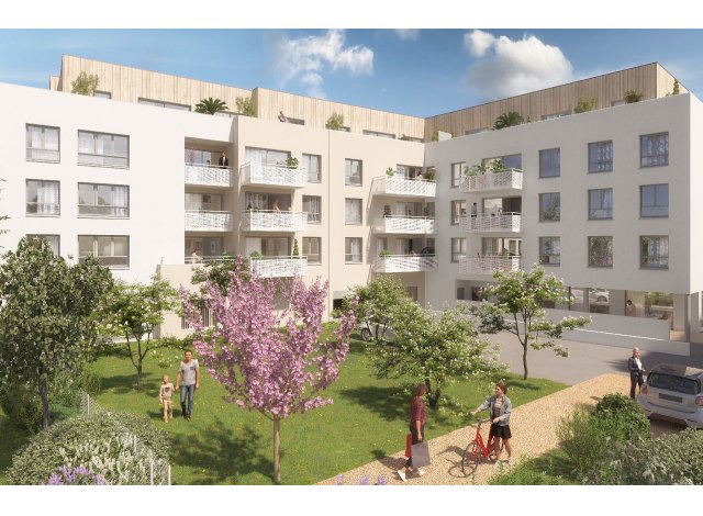 Investissement locatif en Haute-Normandie : programme immobilier neuf pour investir Le Jardin d'Adelaïde  Sotteville-lès-Rouen