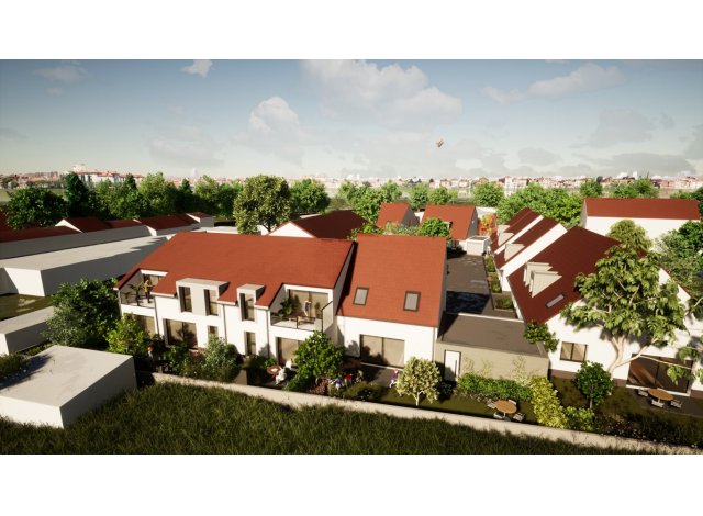 Investissement locatif dans le Nord 59 : programme immobilier neuf pour investir Le Clos du Pellegrin  Roncq