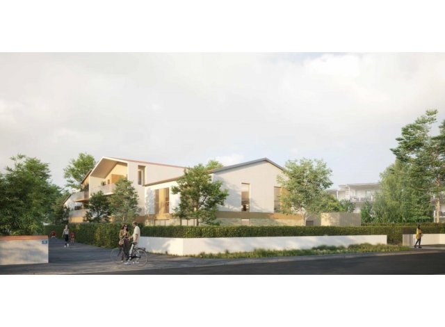 Investissement locatif en Gironde 33 : programme immobilier neuf pour investir Villa les Roses  Pessac