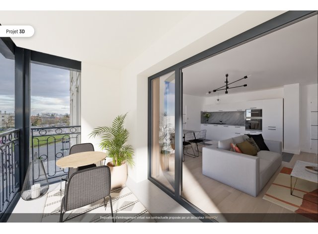 Investissement locatif dans les Hauts de Seine 92 : programme immobilier neuf pour investir Rive Gauche Clamart Panorama 2  Clamart