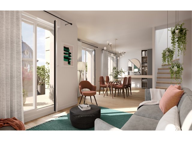 Investissement locatif dans les Hauts de Seine 92 : programme immobilier neuf pour investir Panorama Beaurivage - Montsouris  Clamart