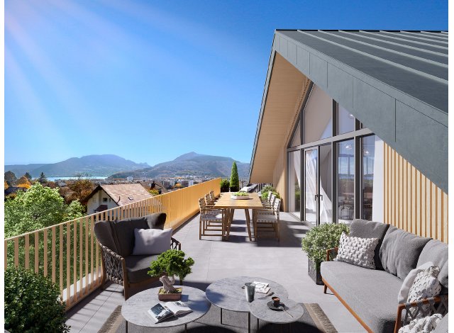 Investissement locatif en Rhne-Alpes : programme immobilier neuf pour investir Azur  Annecy-le-Vieux
