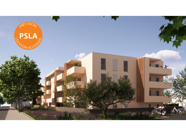Investissement locatif en Languedoc-Roussillon : programme immobilier neuf pour investir Les Jardins de Rozanne  Gignac