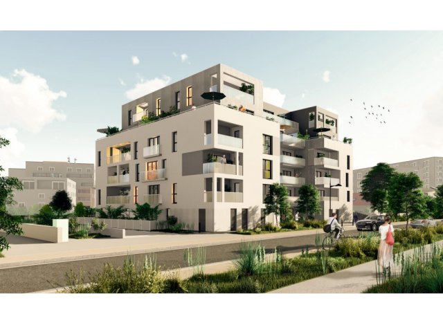 Investissement locatif en Loire Atlantique 44 : programme immobilier neuf pour investir Les Hauts Romanet  Saint-Herblain