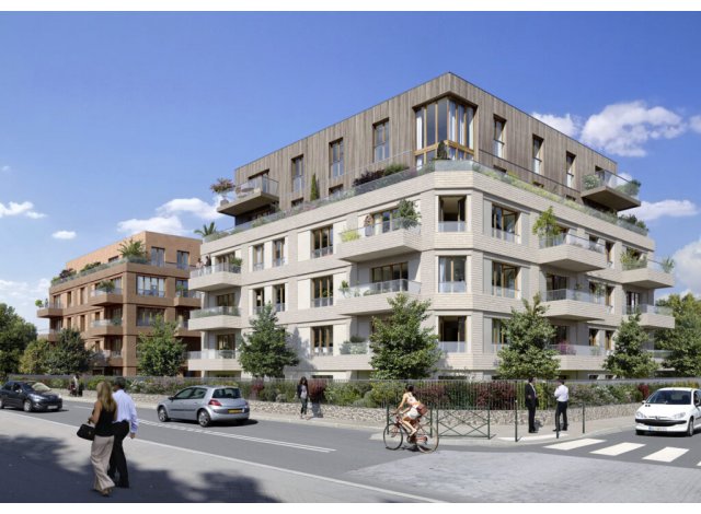 Investissement locatif dans les Hauts de Seine 92 : programme immobilier neuf pour investir Les Terrasses Bel Air  Colombes