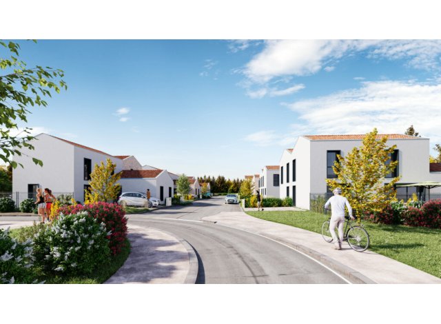 Investissement locatif en Gironde 33 : programme immobilier neuf pour investir Villa Brugeaise  Bruges
