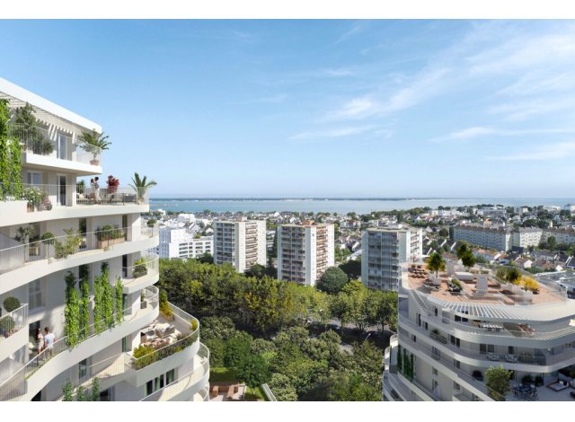 Investissement locatif en Loire Atlantique 44 : programme immobilier neuf pour investir Harmony of The Sky  Saint-Nazaire