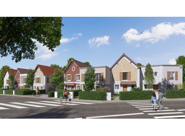 Investissement locatif dans le Val d'Oise 95 : programme immobilier neuf pour investir Les Cottages - Coeur de Ville  Montigny-lès-Cormeilles