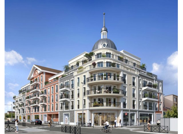Investissement locatif en Seine-Saint-Denis 93 : programme immobilier neuf pour investir Le Dôme  Le Blanc Mesnil