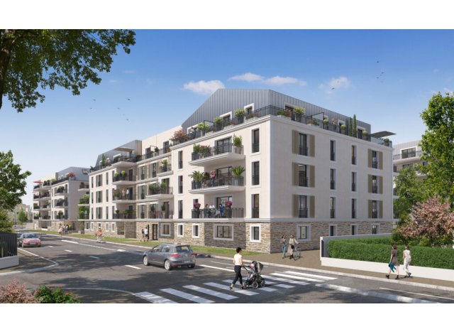 Investissement locatif en Seine et Marne 77 : programme immobilier neuf pour investir Les Terrasses des Canotiers  Meaux