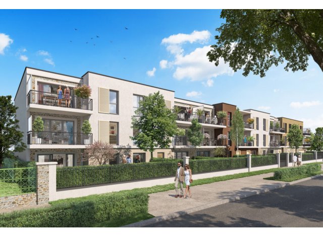 Investissement locatif en Ile-de-France : programme immobilier neuf pour investir Les Jardins de Courtin  Pomponne