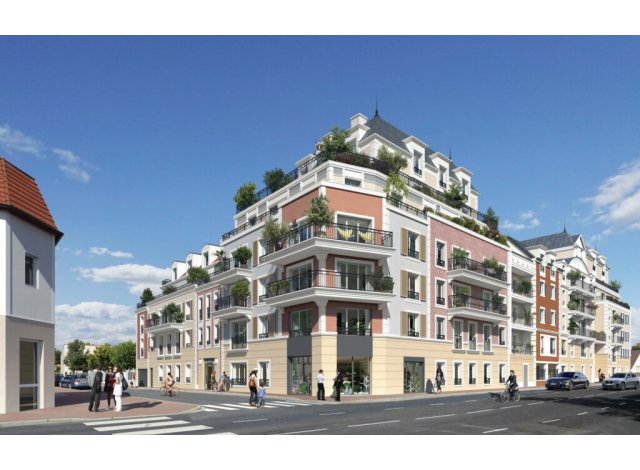 Investissement locatif en Seine-Saint-Denis 93 : programme immobilier neuf pour investir Les Terrasses d'Amelia  Le Blanc Mesnil