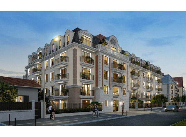 Investissement locatif en Seine-Saint-Denis 93 : programme immobilier neuf pour investir Villa Comtesse  Le Blanc Mesnil