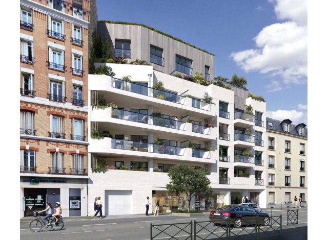 Investissement locatif  Asnires-sur-Seine : programme immobilier neuf pour investir Les Terrasses Voltaire  Asnières-sur-Seine