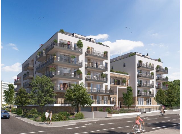 Investissement locatif en Loire Atlantique 44 : programme immobilier neuf pour investir Les Terrasses des Floralies  Saint-Herblain