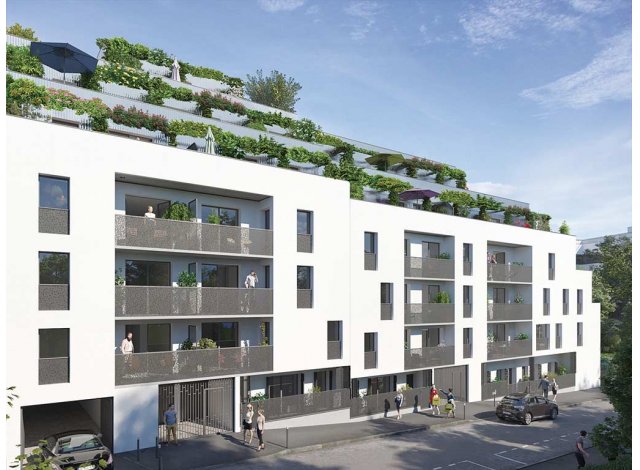Investissement locatif dans le Val de Marne 94 : programme immobilier neuf pour investir Patio Nova  Gentilly