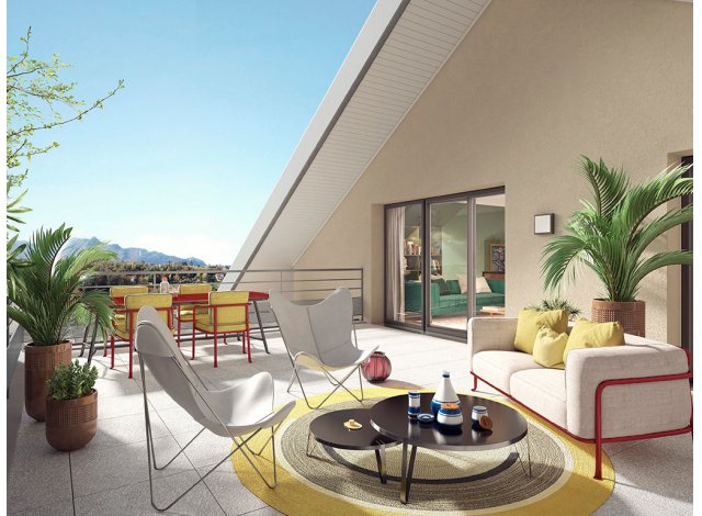 Investissement locatif  Mouxy : programme immobilier neuf pour investir La Datcha  Aix-les-Bains