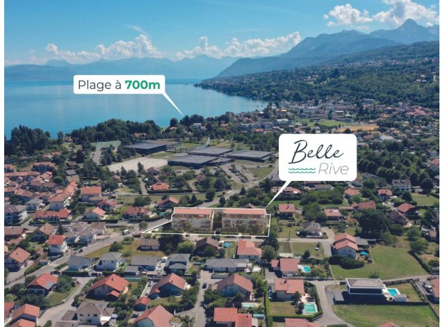 Investissement locatif en Haute-Savoie 74 : programme immobilier neuf pour investir Résidence Belle Rive  Publier