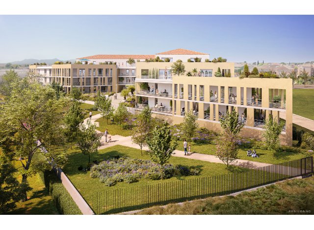 Investissement locatif dans les Bouches-du-Rhne 13 : programme immobilier neuf pour investir Le Riviera  Trets