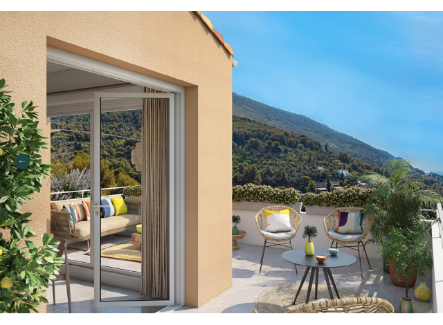 Investissement locatif dans les Alpes-Maritimes 06 : programme immobilier neuf pour investir Les Hauts Jardins  Menton