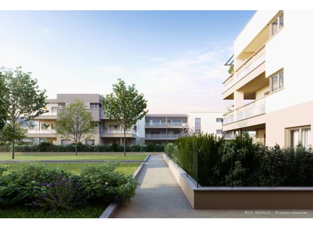 Investissement locatif dans l'Ain 01 : programme immobilier neuf pour investir Homescence  Segny