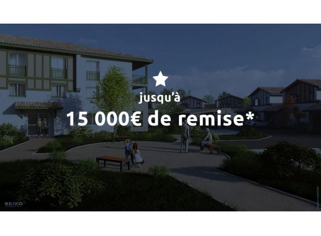 Investissement locatif  Vieux-Boucau-les-Bains : programme immobilier neuf pour investir Ostaou Verda  Dax