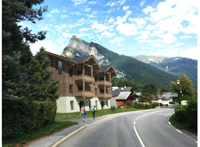 Investissement locatif en Haute-Savoie 74 : programme immobilier neuf pour investir Le Clos de la Chapelle  Samoens