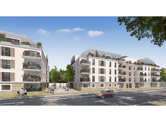 Investissement locatif en Seine et Marne 77 : programme immobilier neuf pour investir Résidence Canotiers  Meaux