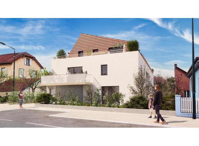 Investissement locatif dans le Bas-Rhin 67 : programme immobilier neuf pour investir Terrasses du Verger  Wolfisheim