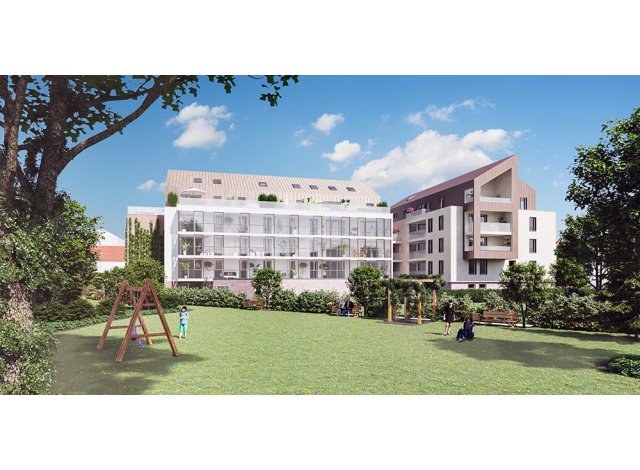 Investissement locatif en Alsace : programme immobilier neuf pour investir Les Jardins d'Adèle  Strasbourg
