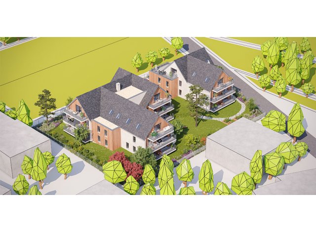 Investissement locatif dans le Bas-Rhin 67 : programme immobilier neuf pour investir Beau Jardin  Strasbourg
