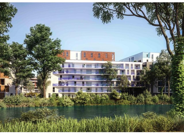 Investissement locatif dans le Bas-Rhin 67 : programme immobilier neuf pour investir Parc Huron  Illkirch-Graffenstaden