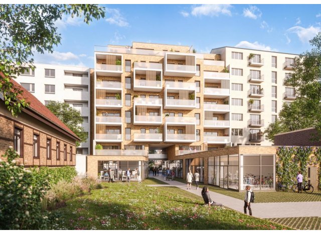 Investissement locatif dans le Haut-Rhin 68 : programme immobilier neuf pour investir Colors  Saint-Louis