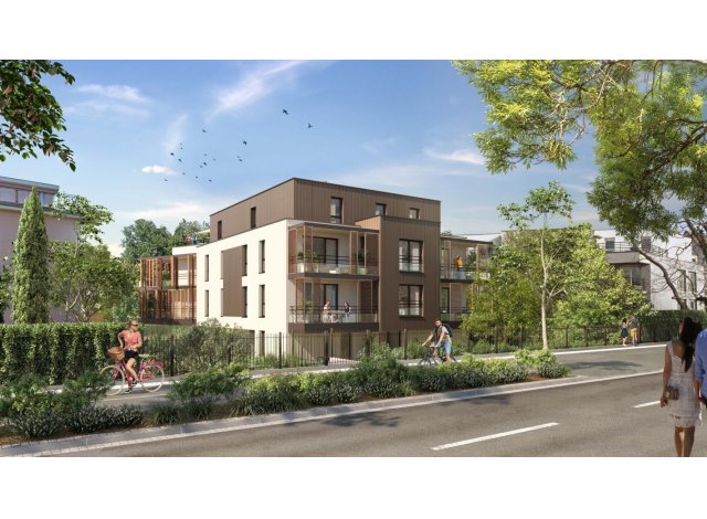 Investissement locatif dans le Bas-Rhin 67 : programme immobilier neuf pour investir La Villa Clos Lucé  Strasbourg
