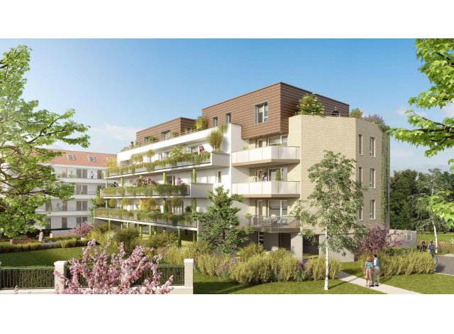 Investissement locatif dans le Bas-Rhin 67 : programme immobilier neuf pour investir Floralia  Schiltigheim