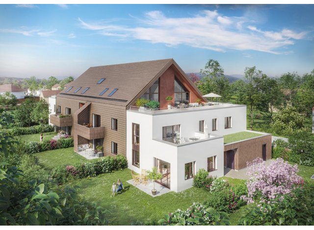 Investissement locatif dans le Bas-Rhin 67 : programme immobilier neuf pour investir Plein Ciel  Niederhausbergen
