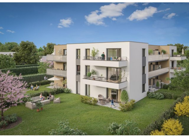 Investissement locatif dans le Bas-Rhin 67 : programme immobilier neuf pour investir Le Jardin des Muses  Brumath