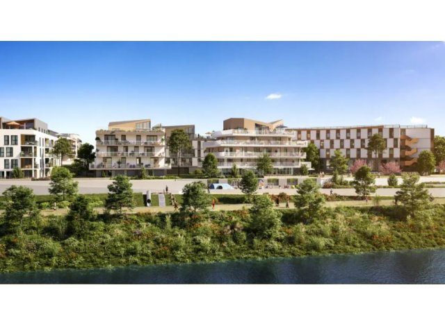 Investissement locatif dans le Loiret 45 : programme immobilier neuf pour investir Plaisance - les Berges d'Houlippe  Orléans