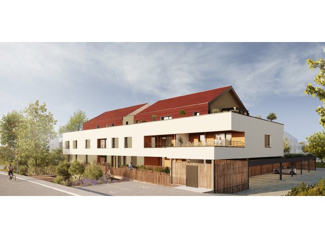 Investissement locatif en Alsace : programme immobilier neuf pour investir Floréale  La Wantzenau
