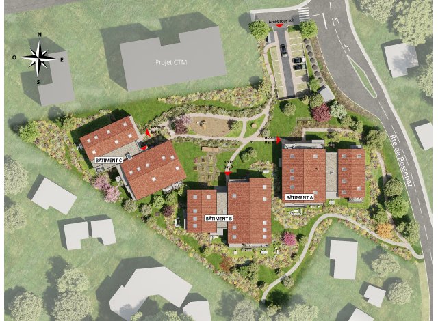 Investissement locatif en Rhne-Alpes : programme immobilier neuf pour investir Saleve Parc  Archamps