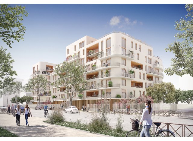 Investissement locatif dans les Hauts de Seine 92 : programme immobilier neuf pour investir Village Bongarde  Villeneuve-la-Garenne